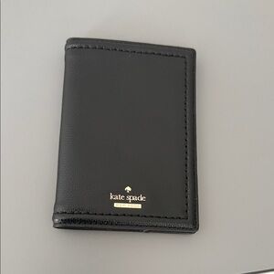 Kate Spade Black Leather Passport Holder